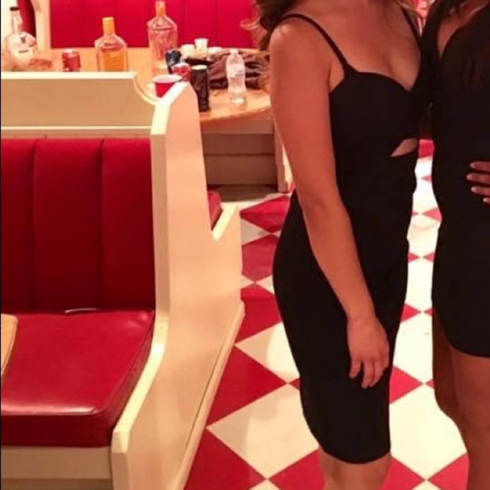 Cute black strapped dress